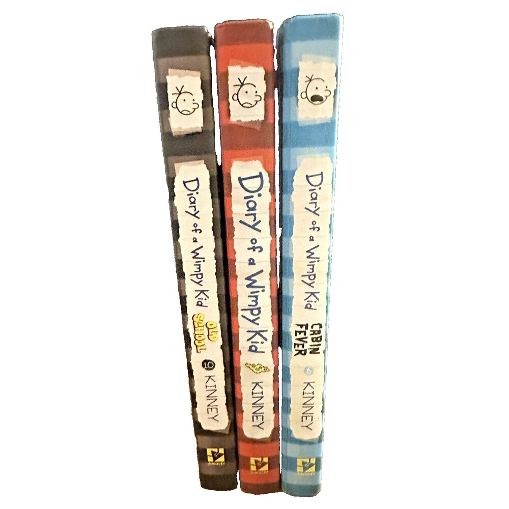 Diary of a Wimpy Kid Hardcover Books – Lot of 3 – Jeff Kinney – NEW
